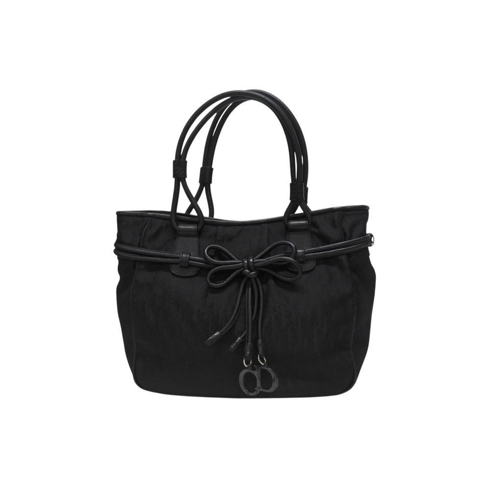 Dior Trotter handbag black canvas John Galliano